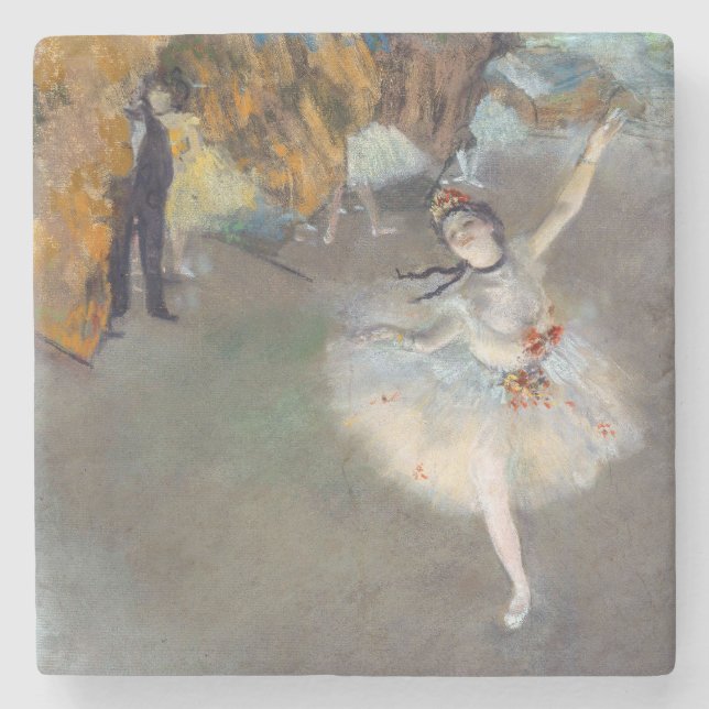 Porta-copo De Pedra Edgar Degas - A Estrela / Dançarina no Palco (Frente)