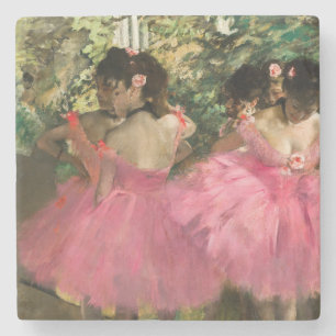 Porta-copo De Pedra Edgar Degas - Dançarinos a rosa
