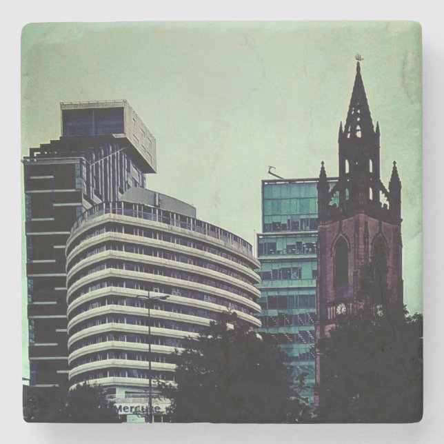 Porta-copo De Pedra Edifícios de Liverpool (Frente)
