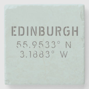 Porta-copo De Pedra Edinburgh Latitude & Longitude