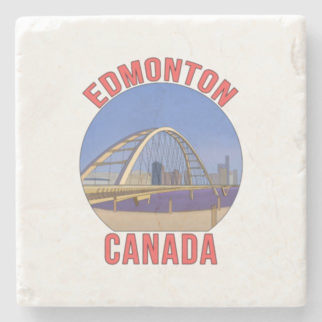 Porta-copo De Pedra Edmonton Alberta Canada (Frente)