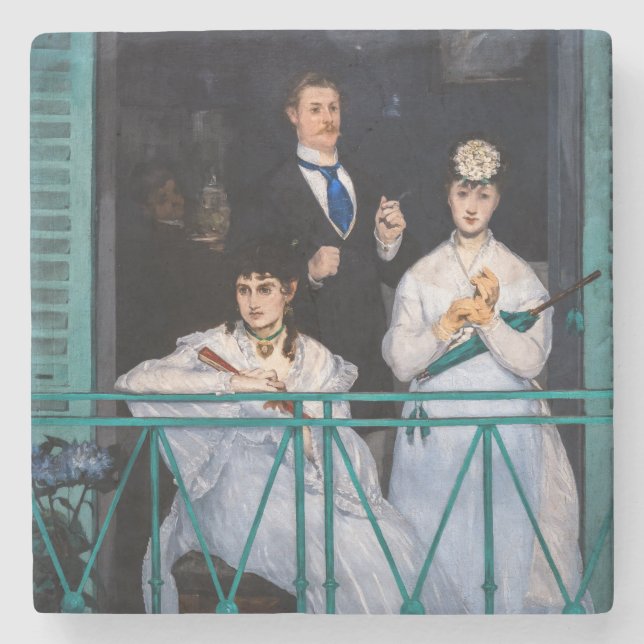Porta-copo De Pedra Edouard Manet - A Varanda / Le Balcon (Frente)