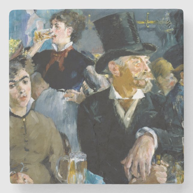 Porta-copo De Pedra Edouard Manet - No Café (Frente)