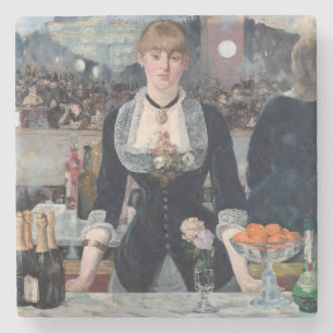 Porta-copo De Pedra Edouard Manet - Um Bar no Folies-Bergere