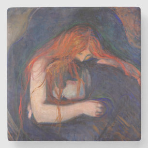 Porta-copo De Pedra Edvard Munch - Vampiro / Amor e Dor