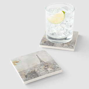 Porta-copo De Pedra Eiffel Tower. Paris, France