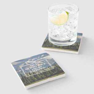 Porta-copo De Pedra Ele é a minha Bíblia de Rock Christian Verse Mou