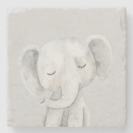Porta-copo De Pedra Elefante Cinza Fofo