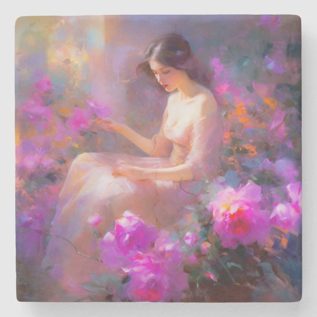 Porta-copo De Pedra Elegância Sensual (Frente)