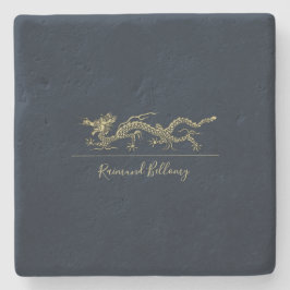 Porta-copo De Pedra Elegante Dragon