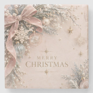 Porta-copo De Pedra Elegante Natal Feminino, Estilo Rosa Poeirento