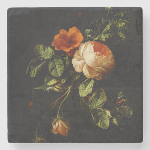 Porta-copo De Pedra Elias van den Broeck, A Vida Estática com Rosas