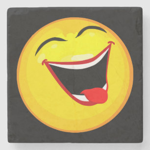 Porta-copo De Pedra Emoticon muito bonito e muito feliz / Emoji