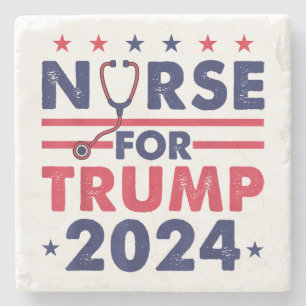 Porta-copo De Pedra Enfermeiras Retro Para Trump 2024 Bandeira Estrela