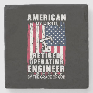 Porta-copo De Pedra Engenheiro Operacional engenheiro Americano Aposen