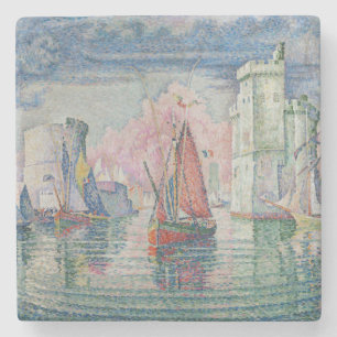 Porta-copo De Pedra Entrada do Porto de La Rochelle, Paul Signac