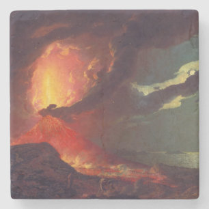 Porta-copo De Pedra Erupção vulcânica do Monte Vesúvio (vulcão vivo)