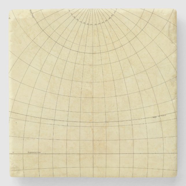 Porta-copo De Pedra Esboço de Ásia (Frente)