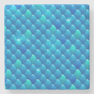 Porta-copo De Pedra escalas de peixes do rio