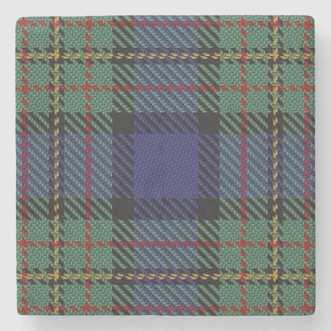 Porta-copo De Pedra Escotos Antigos Tavern Clan MacLaren Tartan (Frente)