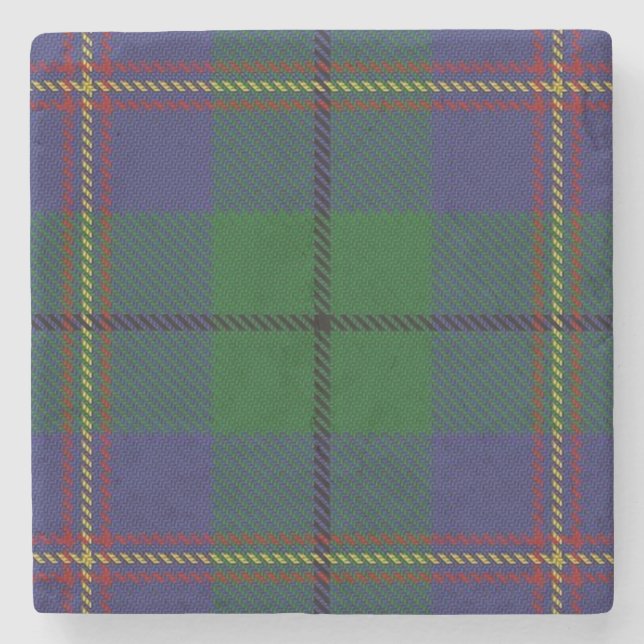Porta-copo De Pedra Escots Antigos Tavern Clan Carmichael Tartan (Frente)
