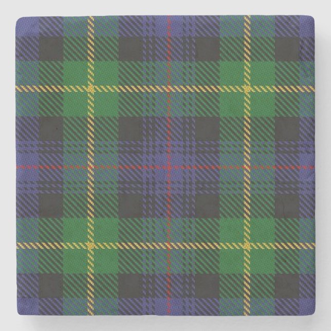 Porta-copo De Pedra Escots Antigos Tavern Clan Farquharson Tartan (Frente)