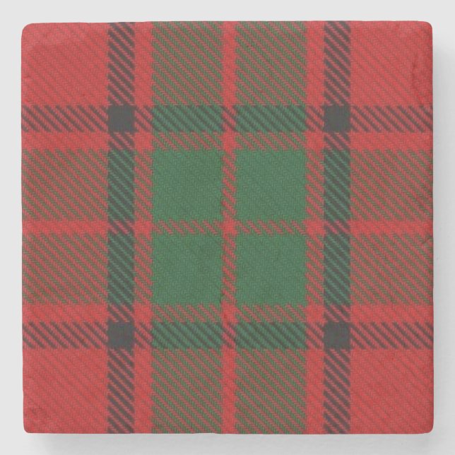 Porta-copo De Pedra Escots Antigos Tavern Clan Maxwell Tartan (Frente)