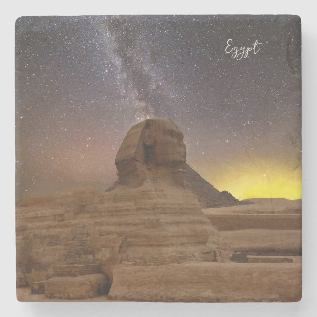 Porta-copo De Pedra Esfinge Excelente De Giza (Frente)