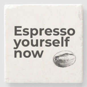 Porta-copo De Pedra Espresse-se agora Coffee Cote Coffee Cote com Bean