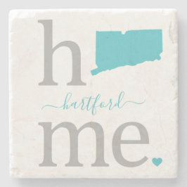 Porta-copo De Pedra Estado da Porta copos do Pedra de Connecticut