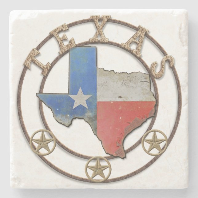 Porta-copo De Pedra Estado do Texas Wdry Iron (Frente)