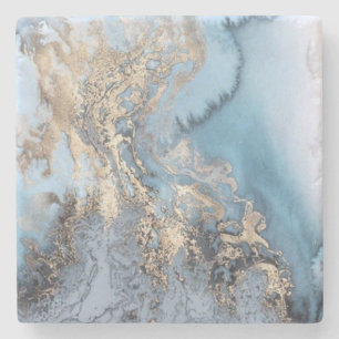 Porta-copo De Pedra Estilo de Agate de abstrato