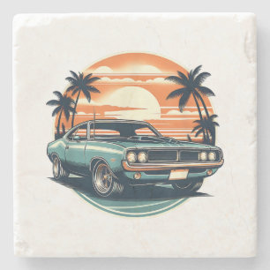Porta-copo De Pedra Estilo de Vintagem da Retrorção Muscular Clássica