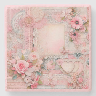 Porta-copo De Pedra Estilo do núcleo de algodão - Porta copos Floral e