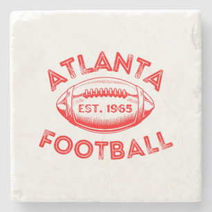 Porta-copo De Pedra Estilo Vintage de Futebol de Atlanta