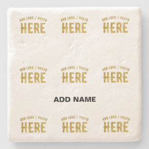 PORTA-COPO DE PEDRA ESTILOSO MODERNO PERSONALIZÁVEL BRANCO VERIFICADO