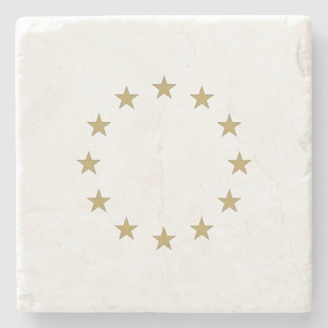 Porta-copo De Pedra Estrela - estrela Europe - Europa - flag (Frente)