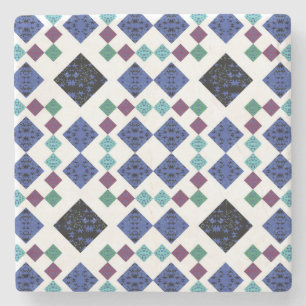 Porta-copo De Pedra Estrelas Diamantes