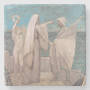Porta-copo De Pedra Estude para o patriotismo por Pierre Puvis de