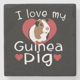 Porta-copo De Pedra Eu Amo Minha Guiné, Porco Cujo Porco Da Guiné Am