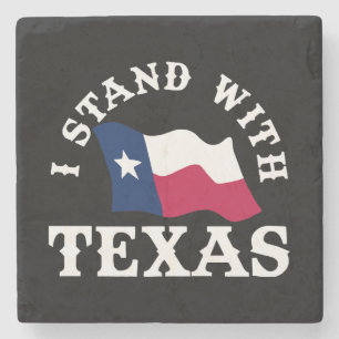 Porta-copo De Pedra Eu Apoio o Texas