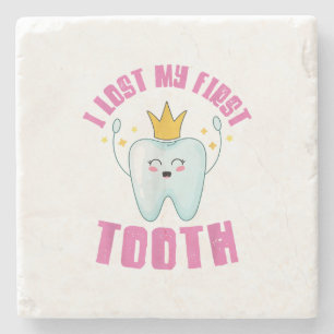 Porta-copo De Pedra Eu Perdi Meu Primeiro Dente Dentes Caíram Presente