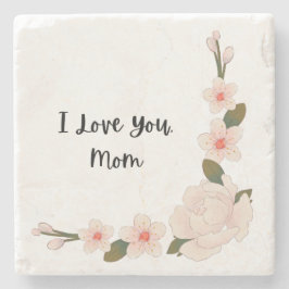 Porta-copo De Pedra Eu Te Amo, Mãe