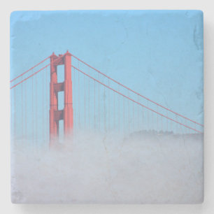 Porta-copo De Pedra EUA, Califórnia. Ponte Golden Gate de Manhã