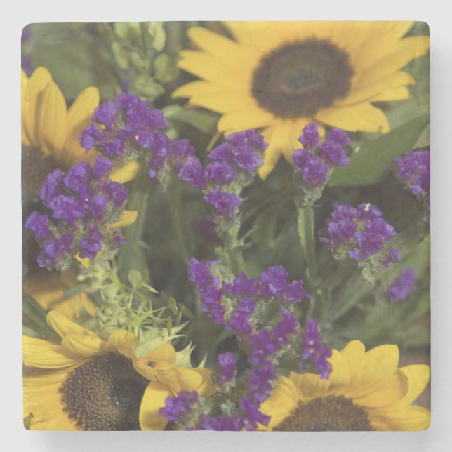 Porta-copo De Pedra EUA, fechamento do arranjo de flores de noiva, (Frente)