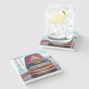 Porta-copo De Pedra EUA Flórida - Key West - Southernest Point buoooo