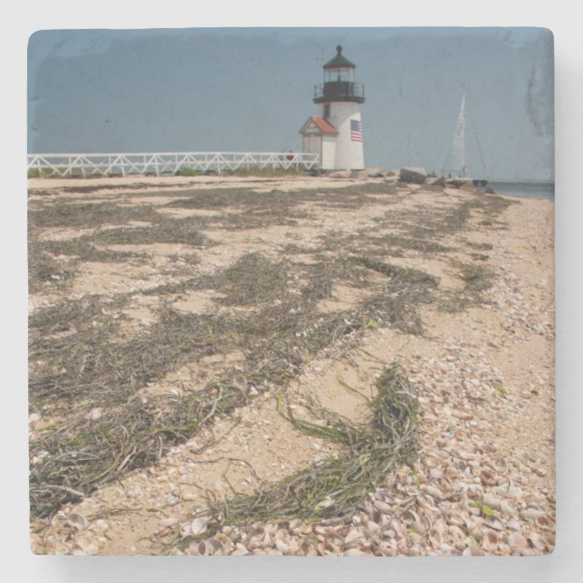 Porta-copo De Pedra EUA, Massachusetts, Nantucket. Concha (Frente)
