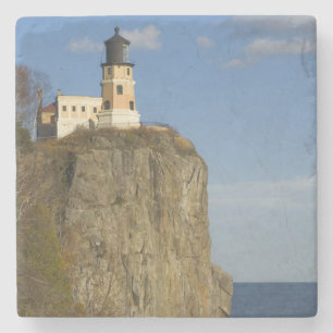 Porta-copo De Pedra EUA, Minnesota. Farol Split Rock no Lago