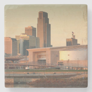 Porta-copo De Pedra EUA, Nebraska, Omaha, Skyline