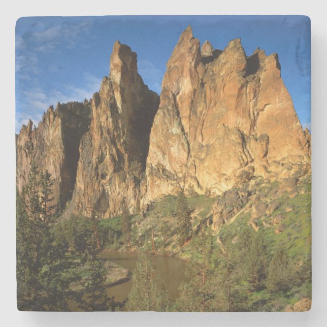 Porta-copo De Pedra EUA, Oregon, Granite Cliffs Em Smith Rock State (Frente)